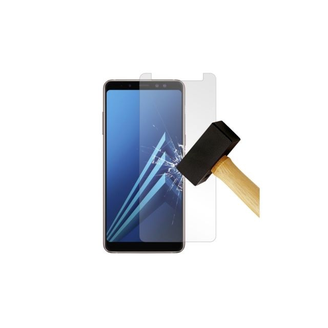 Protection écran tablette Cabling CABLING® Samsung Galaxy A8 2018 Verre trempé protecteur d'écran téléphone protection écran haute définition cribler des films protecteurs pour Samsung Galaxy A8 2018 - ultra-résistant avec une dureté 9H Anti-bulle.