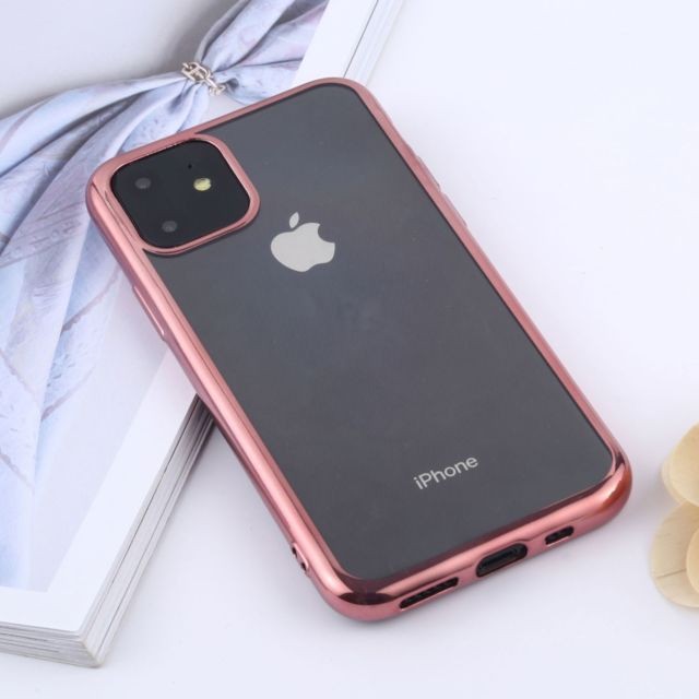 Wewoo - Coque Souple TPU Transparent Etui de protection pour téléphone portable étanche et à l'eau iPhone 11 Pro 2019 Or rose Wewoo - Coque iPhone 11 Accessoires et consommables