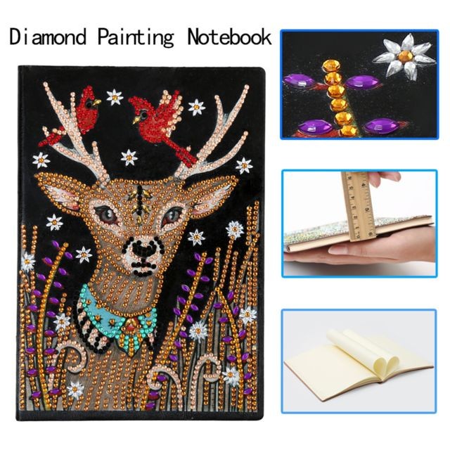Generic - Diamants Creative Peinture A5 Notebook DIY Diamonds Art Cover Diary Book 50 Page Multicolore Generic  - Art 50