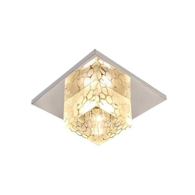 Stoex - Plafonnier Cristal Cube 5W 12cm Blanc Chaud ,Lampe de Plafond Eclairage pour l'entrée, salon, chambre à coucher et salle à manger Stoex  - Lampe à lave Luminaires