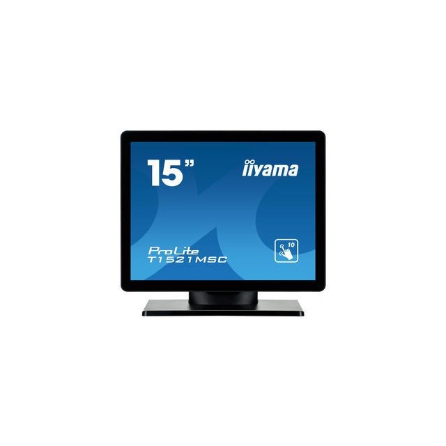Iiyama - IIYAMA 15'' LED Tactile ProLite T1521MSC-B1 Iiyama  - Moniteur PC Avec bords