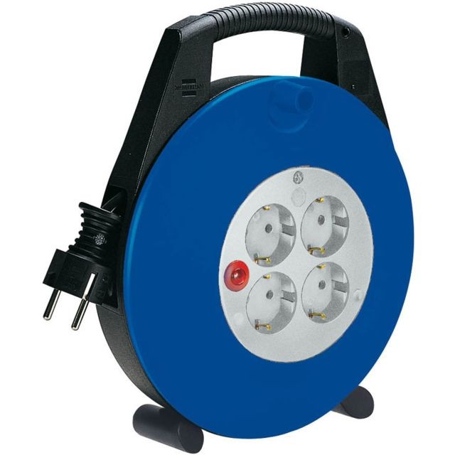 Enrouleur électrique Brennenstuhl Brennenstuhl Cassette multiprises Vario Line 10 m, Noir/Bleu/gris clair