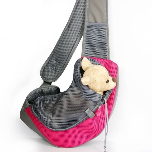Wewoo - Chien et Chat Sling Carrier Magenta Mains Libres Réversible Pet Papoose Bag, Taille: Grand Wewoo  - Animalerie