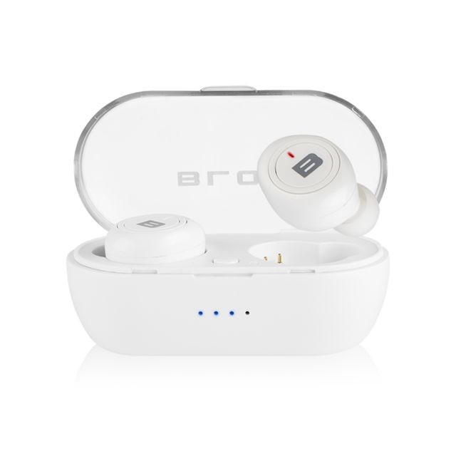 Sans Marque - Écouteurs sans fil BT5.0 Blow Earbuds BTE100 Blanc - Ecouteur sans fil Ecouteurs intra-auriculaires