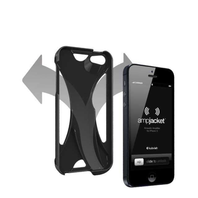Kubxlab Coque de protection kubxlab avec Amplificateur acoustique pour iPhone 5