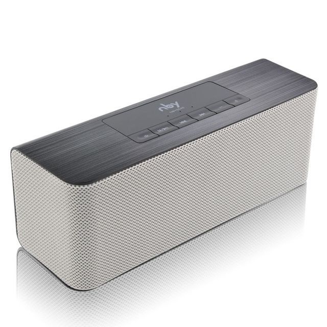 Wewoo - Enceinte Bluetooth Haut-parleur sans fil portable haute définition avec double carte micro TF et lecteur MP3 (gris) Wewoo  - Enceintes blanches