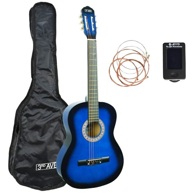 3Rd Avenue - 3rd Class Pack guitare classique 3/4 - Blueburst 3Rd Avenue - Bons Plans Guitares
