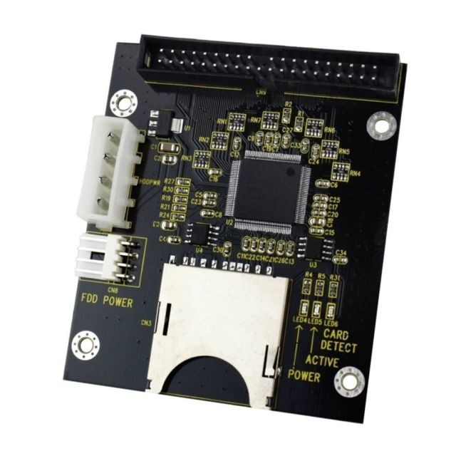 Wewoo - SD / SDHC / MMC noir à 3,5 pouces 40 broches carte adaptateur mâle IDE - Accessoires Carte Graphique