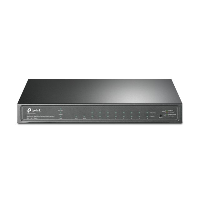 Switch T1500G-10PS Switch PoE administable 8 Port Gigabit avec 2 emplacement SFP