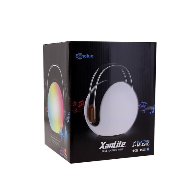 Xanlite - SONOLUX - Lampe portable Bluetooth 3 en 1 - Soldes Meubles et Siège gamer