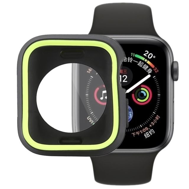 Wewoo - Boitier Housse en silicone pleine couverture pour Apple Watch série 4 44 mm (vert) Wewoo  - Bonnes affaires Accessoires Apple Watch