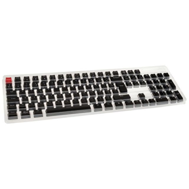 Glorious Pc Gaming Race - Pack de 105 Keycaps noires AZERTY - Clavier Gamer