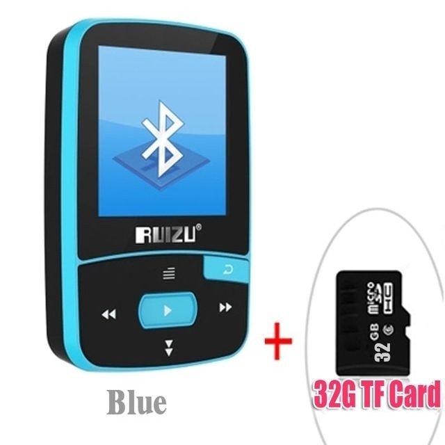 Wewoo - Lecteur MP3 Sport Bluetooth MP3 8gb Clip Mini avec support d'écran FM, enregistrement, E-Book, Horloge, Podomètre Gold 8GB Wewoo  - Lecteur mp3 avec clip