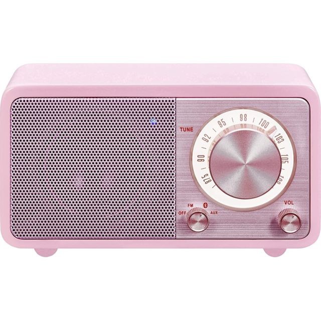 Sangean - Radio FM traditionnelle Bluetooth avec 36H d'autonomie rose Sangean  - Radio fm