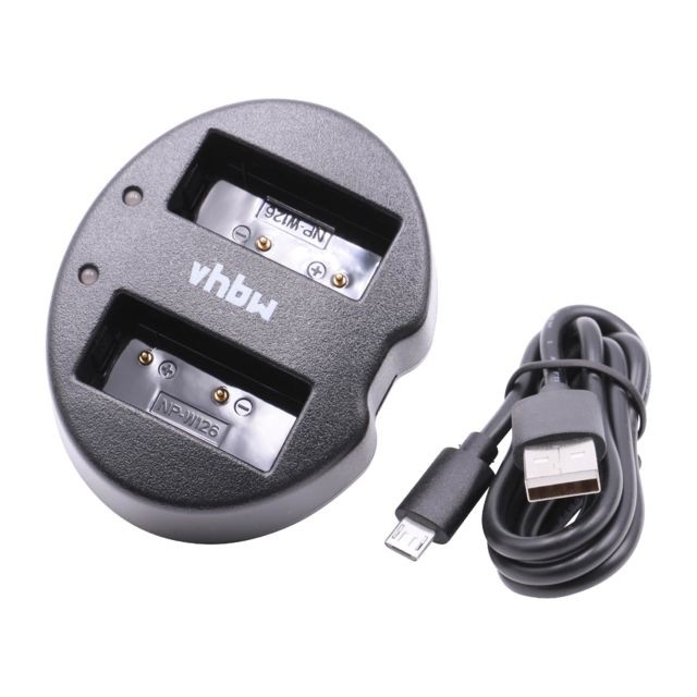 Vhbw - vhbw chargeur double micro USB câble de charge pour batteries d'appareils photo Fuji / Fujifilm NP-W126 Vhbw  - Accessoire Photo et Vidéo