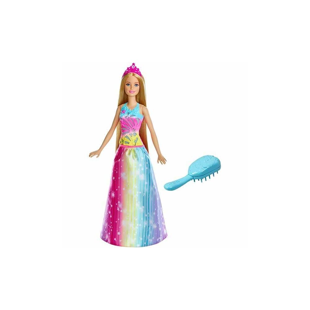 Poupées mannequins Barbie Princesse arc en ciel sons et lumières - FRB12