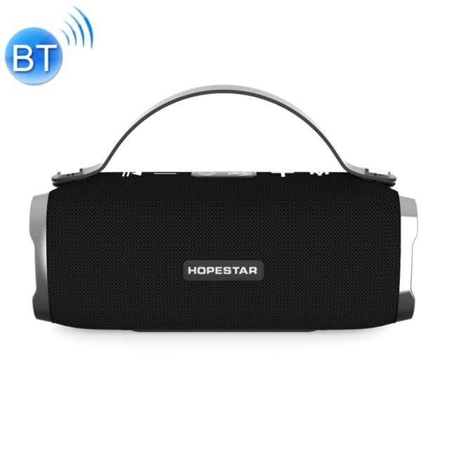 Wewoo - Enceinte Bluetooth étanche noir Mini Portable Sans Fil Haut-Parleur, Micro Intégré, Soutien AUX / Main Appel Gratuit / FM / TF - Enceintes Hifi Sans fil