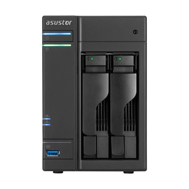 Accessoires disques durs Asustor Asustor Nas 2 Baies Tower As6302t Hls Noir