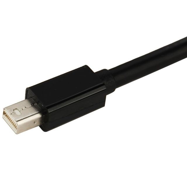 Wewoo Pour Mac Book Pro Air, noir Longueur du câble: 17cm Mini DisplayPort Mâle vers HDMI + VGA + DVI Femelle Adaptateur Convertisseur Câble