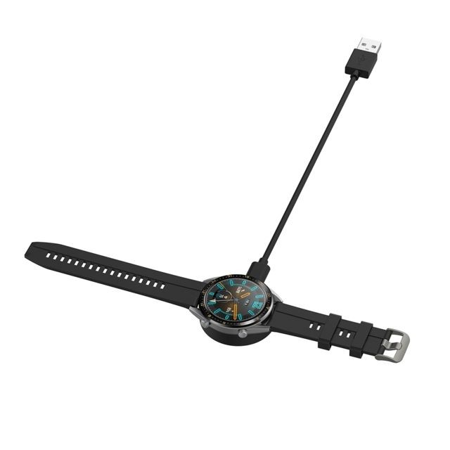 marque generique - Câble de charge d'absorption magnétique pour Huawei Watch GT2 GT Honor Magic Black marque generique - Accessoires montres connectées