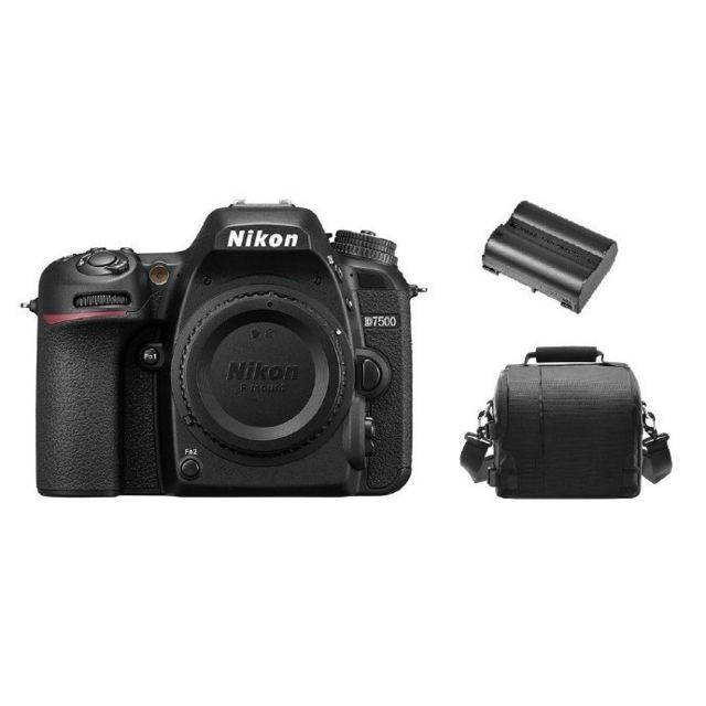 Nikon - NIKON D7500 Body + camera Bag + EN-EL15A Battery - Nikon