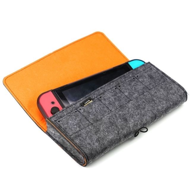 Wewoo - Sac de protection pour rangement en feutre souple portable pour commutateur Nintendo (gris foncé) Wewoo  - Accessoires Universels