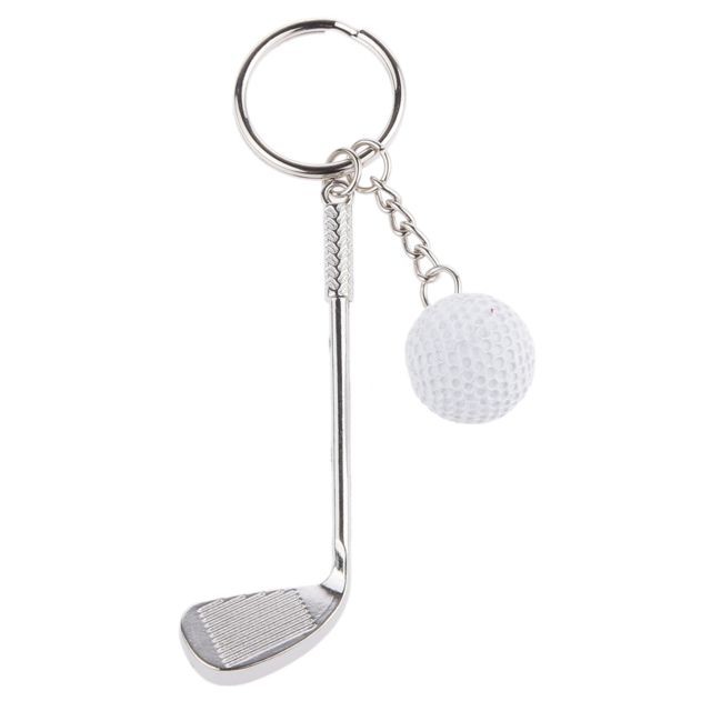 marque generique - Club De Golf Balle Pendentif Mini Porte-clés Porte-clés Cadeau Blanche marque generique  - Bonnes affaires Décoration