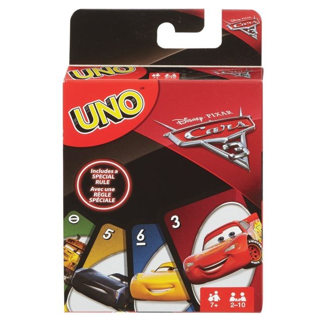 Jeux de cartes Uno UNO CARS 3 FDJ15