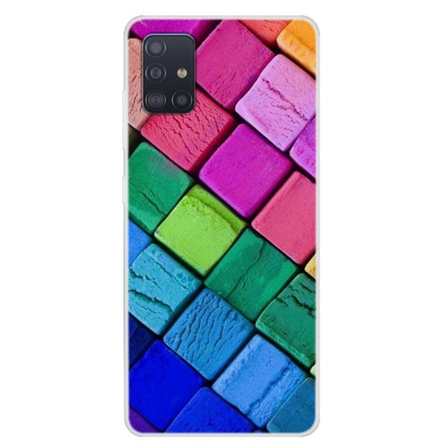 Generic - Coque en TPU impression de motifs souple cubes colorés pour votre Samsung Galaxy A51 Generic  - Marchand Magunivers