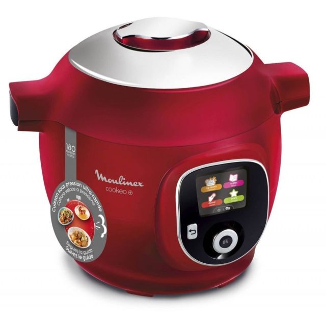 Moulinex - Cookeo+ 180 recettes CE85B510 - Rouge - Cookeo Multicuiseur