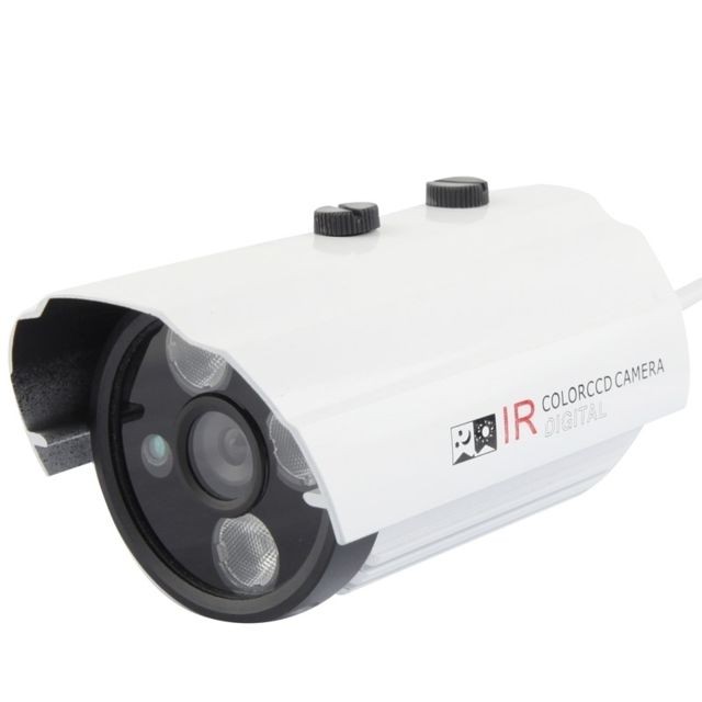 Wewoo - Caméra de sécurité CCD CMOS 420TVL 6mm Lens Métal Matériel Array LED Couleur Infrarouge avec 3 LED, IR Distance: 20m - Camera surveillance infrarouge