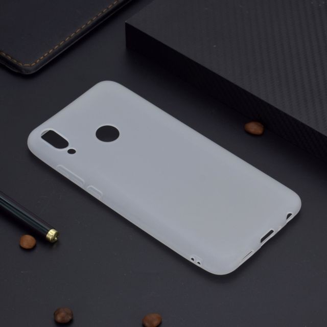 Wewoo - Coque Souple Pour Huawei P Smart 2019 TPU Candy Color Blanc Wewoo  - Accessoire Smartphone