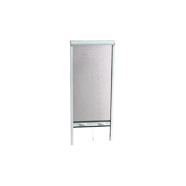 marque generique - Moustiquaire enroulable en aluminium pour porte - H.220 x L.160 cm - Blanc - Moustiquaire Fenêtre