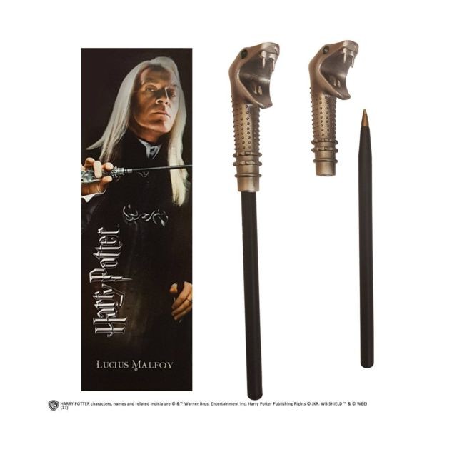Noble Collection - NOBLE COLLECTION - Harry Potter set stylo à bille et marque-page Lucius Malfoy Noble Collection  - Noble collection