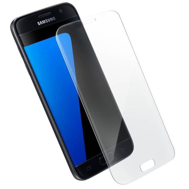 marque generique - Vitre de Protection Film Protecteur d'Ecran Full Cover Integrale en Verre Trempe Samsung Galaxy S7 transparent - Protection écran smartphone