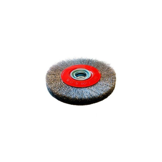 Abrasifs et brosses Sidamo Brosse circulaire D.150 x 20 x 32 mm - Fils de 0,3 mm ondulés Inox - 10306019 - Sidamo