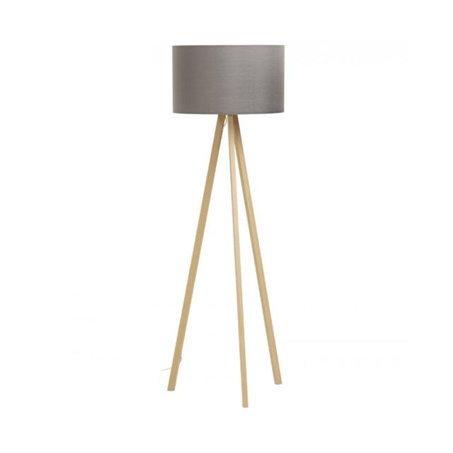 Kokoon Design - Lampe de sol design TRIVET GREY 55x55x159 cm Kokoon Design  - Luminaires Gris