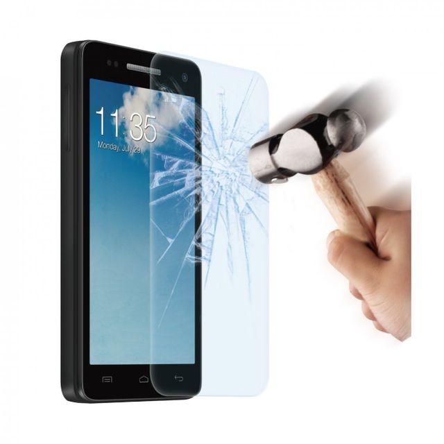 Protection écran smartphone Muvit Muvit 1 film protecteur en verre trempé 0.33mm compatible avec Wiko Rainbow 4G