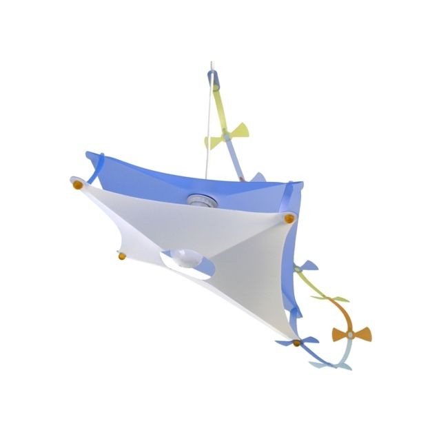 Coudert - Lampe suspension Cerf volant - Bleu  - Luminaire à suspendre - Luminaires Bleu