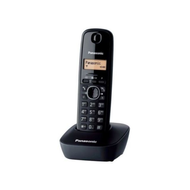 Panasonic - Téléphone Sans Fil Panasonic KX-TG1611SPH Noir - Téléphone fixe sans fil