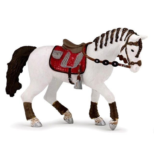 Papo - Figurine cheval du cavalier fashion Papo  - Animaux de la Ferme Animaux