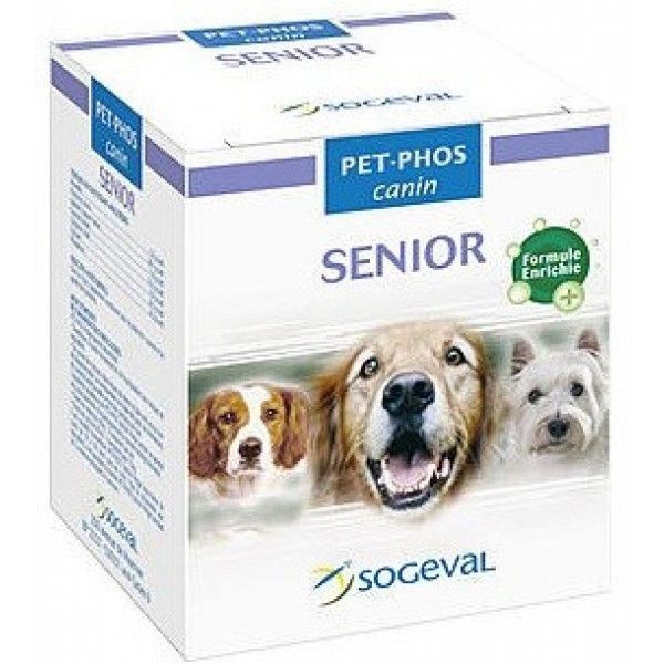 Croquettes pour chien Pet-Phos Pet-Phos Canin Senior Compléments alimentaires pour chiens agés 100 comprimés