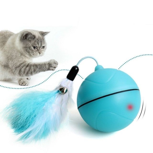 Wewoo - Jouet pour drôle de chat de boule d'instantané LED rechargeable par USB bleu Wewoo - Animalerie