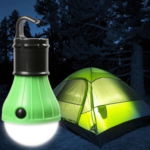 Lampadaire 3 LEDs Mini Portable Lantern Tent Light LED Urgence Torche Camping Crochet Suspendu Lampe de pochePaquet Carte Orange