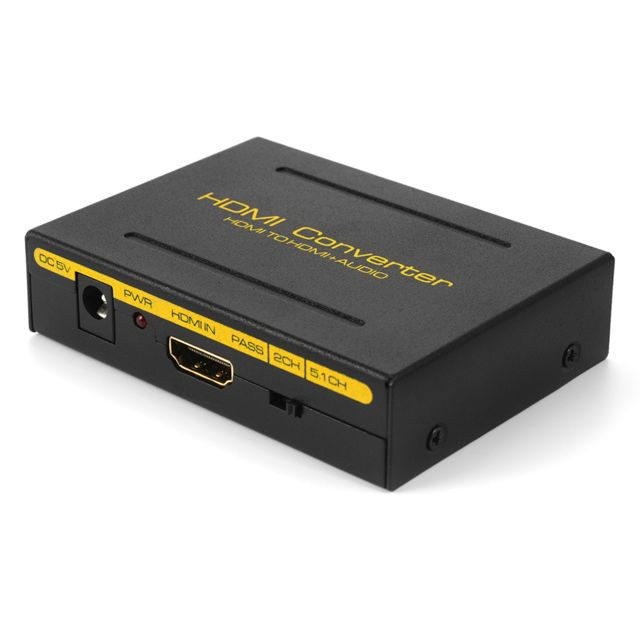 Xcsource XCSOURCE HDMI vers HDMI et Optique Toslink SPDIF RCA L / R Adaptateur Extracteur Audio Répartiteur Convertisseur AH224
