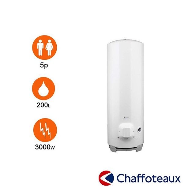 Chauffe-eau Chaffoteaux Chauffe-eau stéatite 200l Ø 570 mm stable - chaffoteaux