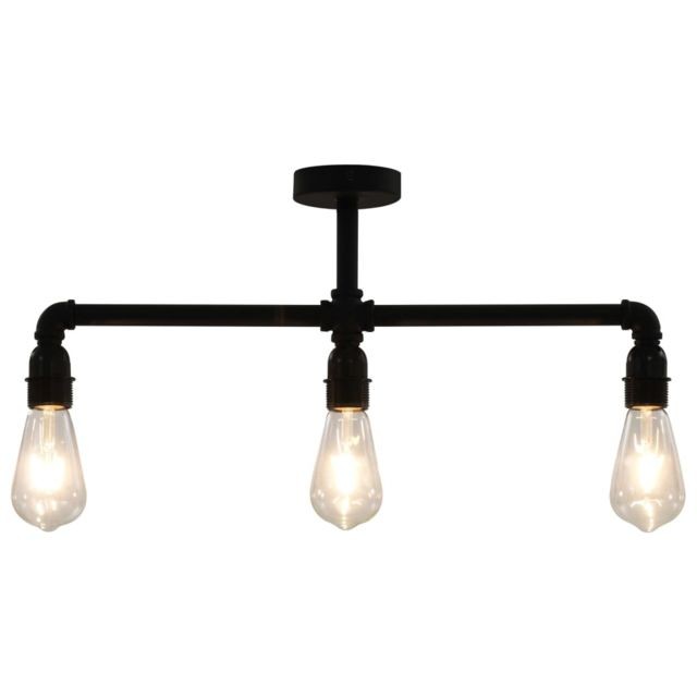 marque generique - Icaverne - Lampes collection Plafonnier Noir 3 ampoules E27 - Lampes à poser marque generique