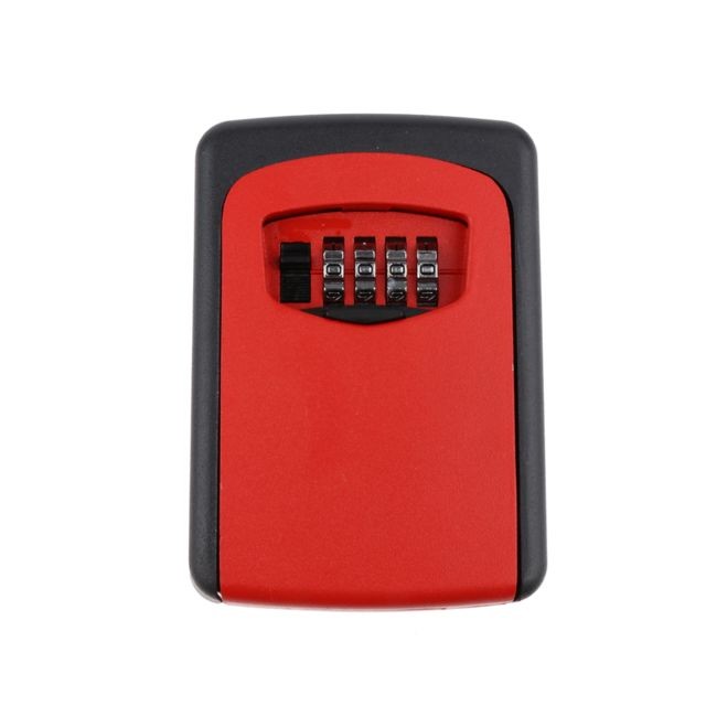 marque generique - boîte de verrouillage de clé à clé 4 chiffres serrure à combinaison murale rouge marque generique  - Coffre fort combinaison