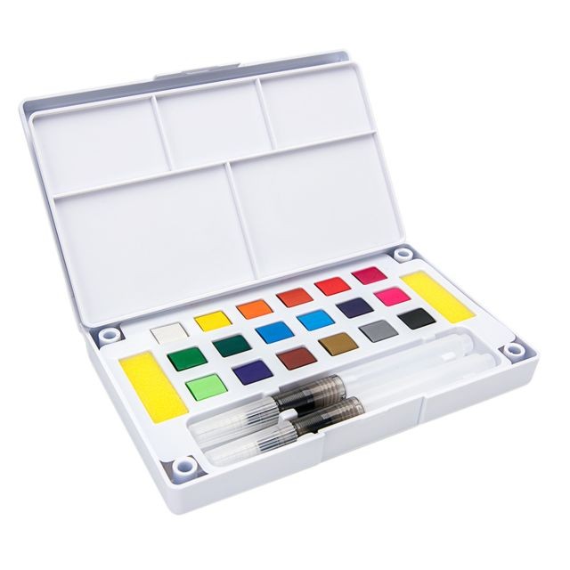 Fibre de verre & papier à peindre marque generique Set de pigment de peinture aquarelle