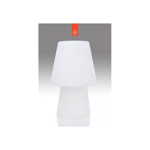 Lampes à poser Techneb Lampe de table lumineuse MIMA intérieur extérieur (blanc, H 60 cm)